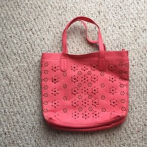 Pink fau leather